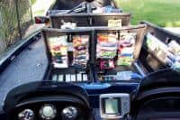 Easy View Tackle System fully installed and ready for a day of fishing in a Nitro boat