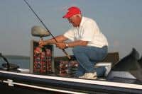 Fishing baits displayed and easily accessible on Easy View Tackle System