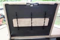 Easy View Tackle System screw mount installation detail in a bass boat